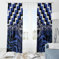 Aotearoa Ngati Tuwharetoa Window Curtain Maori Iwi Poutama Puhoro Tattoo LT14 - Polynesian Pride