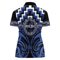 Aotearoa Ngati Tuwharetoa Personalised Women Polo Shirt Maori Iwi Poutama Puhoro Tattoo LT14 - Polynesian Pride