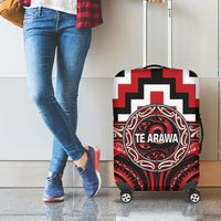 Aotearoa Te Arawa Luggage Cover Maori Iwi Poutama Puhoro Tattoo LT14 - Polynesian Pride