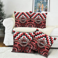 Aotearoa Te Arawa Pillow Cover Maori Iwi Poutama Puhoro Tattoo LT14 - Polynesian Pride
