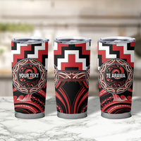 Aotearoa Te Arawa Personalised Tumbler Cup Maori Iwi Poutama Puhoro Tattoo LT14 - Polynesian Pride