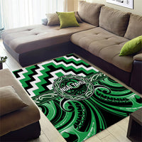 Aotearoa Ngai Tahu Area Rug Maori Iwi Poutama Puhoro Tattoo LT14 - Polynesian Pride