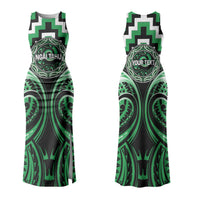Aotearoa Ngai Tahu Personalised Couples Matching Tank Maxi Dress and Hawaiian Shirt Maori Iwi Poutama Puhoro Tattoo LT14 - Polynesian Pride