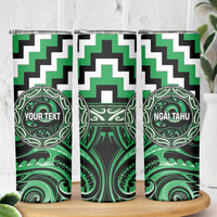Aotearoa Ngai Tahu Personalised Skinny Tumbler Maori Iwi Poutama Puhoro Tattoo LT14 - Polynesian Pride