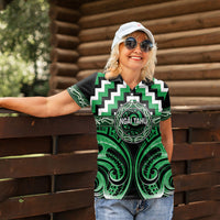 Aotearoa Ngai Tahu Personalised Women Polo Shirt Maori Iwi Poutama Puhoro Tattoo LT14 - Polynesian Pride