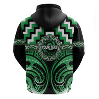 Aotearoa Ngai Tahu Personalised Zip Hoodie Maori Iwi Poutama Puhoro Tattoo LT14 - Polynesian Pride