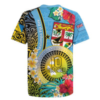 Vanuatu Malampa Fiji Day Rugby Jersey Happy 10 October With Maps Tropical Flowers