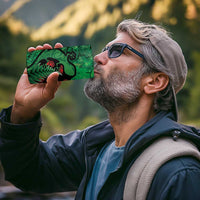 New Zealand Gecko Christmas 4 in 1 Can Cooler Tumbler Meri Kirihimete Paua Shell Mix Pohutukawa