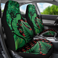 New Zealand Gecko Christmas Car Seat Cover Meri Kirihimete Paua Shell Mix Pohutukawa