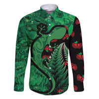 New Zealand Gecko Christmas Family Matching Tank Maxi Dress and Hawaiian Shirt Meri Kirihimete Paua Shell Mix Pohutukawa