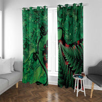 New Zealand Gecko Christmas Window Curtain Meri Kirihimete Paua Shell Mix Pohutukawa