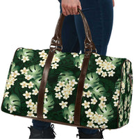 Green Tropical Hawaii Travel Bag Seamless Monstera Plumeria Hawaiian Pattern LT14 - Polynesian Pride