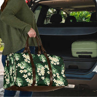 Green Tropical Hawaii Travel Bag Seamless Monstera Plumeria Hawaiian Pattern LT14 - Polynesian Pride