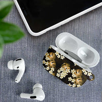 Gold Tropical Hawaii AirPods Case Seamless Monstera Plumeria Hawaiian Pattern LT14 - Polynesian Pride