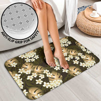 Gold Tropical Hawaii Bathroom Set Seamless Monstera Plumeria Hawaiian Pattern LT14 - Polynesian Pride
