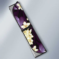 Purple Tropical Hawaii Auto Sun Shade Seamless Monstera Plumeria Hawaiian Pattern LT14 - Polynesian Pride