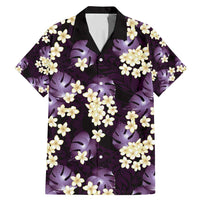 Purple Tropical Hawaii Family Matching Mermaid Dress and Hawaiian Shirt Seamless Monstera Plumeria Hawaiian Pattern - Polynesian Pride