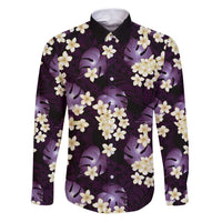 Purple Tropical Hawaii Family Matching Puletasi and Hawaiian Shirt Seamless Monstera Plumeria Hawaiian Pattern - Polynesian Pride