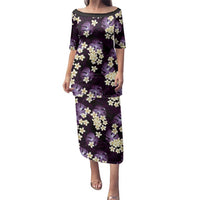 Purple Tropical Hawaii Family Matching Puletasi and Hawaiian Shirt Seamless Monstera Plumeria Hawaiian Pattern - Polynesian Pride