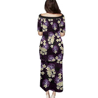 Purple Tropical Hawaii Family Matching Puletasi and Hawaiian Shirt Seamless Monstera Plumeria Hawaiian Pattern - Polynesian Pride