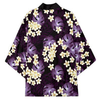 Purple Tropical Hawaii Kimono Seamless Monstera Plumeria Hawaiian Pattern - Polynesian Pride
