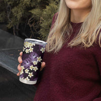 Purple Tropical Hawaii Tumbler Cup Seamless Monstera Plumeria Hawaiian Pattern LT14 - Polynesian Pride