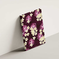 Pink Tropical Hawaii Canvas Wall Art Seamless Monstera Plumeria Hawaiian Pattern - Polynesian Pride