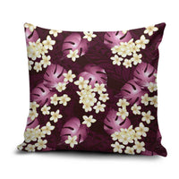 Pink Tropical Hawaii Pillow Cover Seamless Monstera Plumeria Hawaiian Pattern LT14 Pink - Polynesian Pride