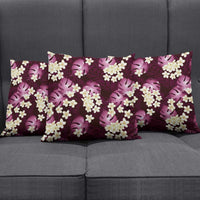 Pink Tropical Hawaii Pillow Cover Seamless Monstera Plumeria Hawaiian Pattern LT14 - Polynesian Pride