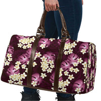Pink Tropical Hawaii Travel Bag Seamless Monstera Plumeria Hawaiian Pattern LT14 - Polynesian Pride