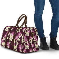 Pink Tropical Hawaii Travel Bag Seamless Monstera Plumeria Hawaiian Pattern LT14 - Polynesian Pride