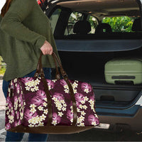 Pink Tropical Hawaii Travel Bag Seamless Monstera Plumeria Hawaiian Pattern LT14 - Polynesian Pride