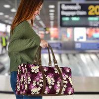 Pink Tropical Hawaii Travel Bag Seamless Monstera Plumeria Hawaiian Pattern LT14 - Polynesian Pride