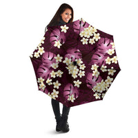 Pink Tropical Hawaii Umbrella Seamless Monstera Plumeria Hawaiian Pattern LT14 - Polynesian Pride