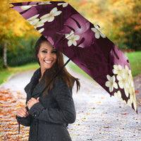 Pink Tropical Hawaii Umbrella Seamless Monstera Plumeria Hawaiian Pattern LT14 - Polynesian Pride