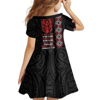 Aotearoa Toitu Te Tiriti Kid Short Sleeve Dress Honour The Treaty Maori Haka LT14 - Polynesian Pride