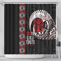 Aotearoa Toitu Te Tiriti Shower Curtain Honour The Treaty Maori Haka