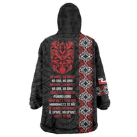 Aotearoa Toitu Te Tiriti Wearable Blanket Hoodie Honour The Treaty Maori Haka