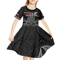Aotearoa Toitu Te Tiriti Kid Short Sleeve Dress Stand Together! Stand Stronger! - NZ Tiki LT14 - Polynesian Pride