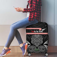 Aotearoa Toitu Te Tiriti Luggage Cover Stand Together! Stand Stronger! - NZ Tiki LT14 - Polynesian Pride