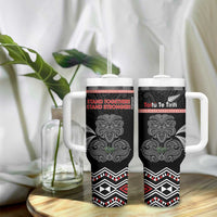 Aotearoa Toitu Te Tiriti Tumbler With Handle Stand Together! Stand Stronger! - NZ Tiki