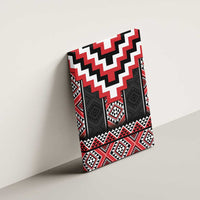 Red Taniko Aotearoa Canvas Wall Art Niho Taniwha Mix Poutama LT14