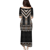 Brown Taniko Aotearoa Puletasi Niho Taniwha Mix Poutama LT14