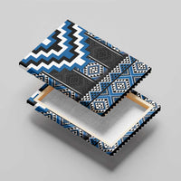 Blue Taniko Aotearoa Canvas Wall Art Niho Taniwha Mix Poutama LT14