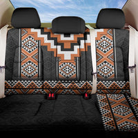 Orange Taniko Pattern Aotearoa Back Car Seat Cover Niho Taniwha Mix Poutama