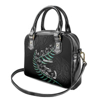 Custom New Zealand Silver Fern Rugby Shoulder Handbag Aotearoa Kiwi Maori Pattern LT14