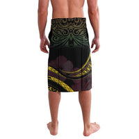 Personalised Vanuatu Lavalava Yumi 45th Hapi Independens Dei - Black Version LT14