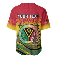 Personalised Vanuatu Baseball Jersey Yumi 46th Hapi Independens Dei - Reggae Version LT14 - Polynesian Pride