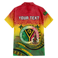 Personalised Vanuatu Family Matching Summer Maxi Dress and Hawaiian Shirt Yumi 46th Hapi Independens Dei - Reggae Version LT14 - Polynesian Pride