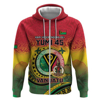 Personalised Vanuatu Hoodie Yumi 46th Hapi Independens Dei - Reggae Version LT14 - Polynesian Pride